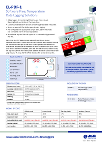 Thumbnail of document Data Sheet - EL-PDF-1-002 PK10 Pack of 10 Frozen Goods Data Logger
